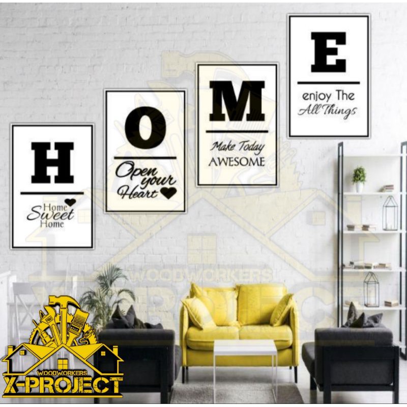 Hiasan Pajangan Dinding HOME satu set Wall Decor