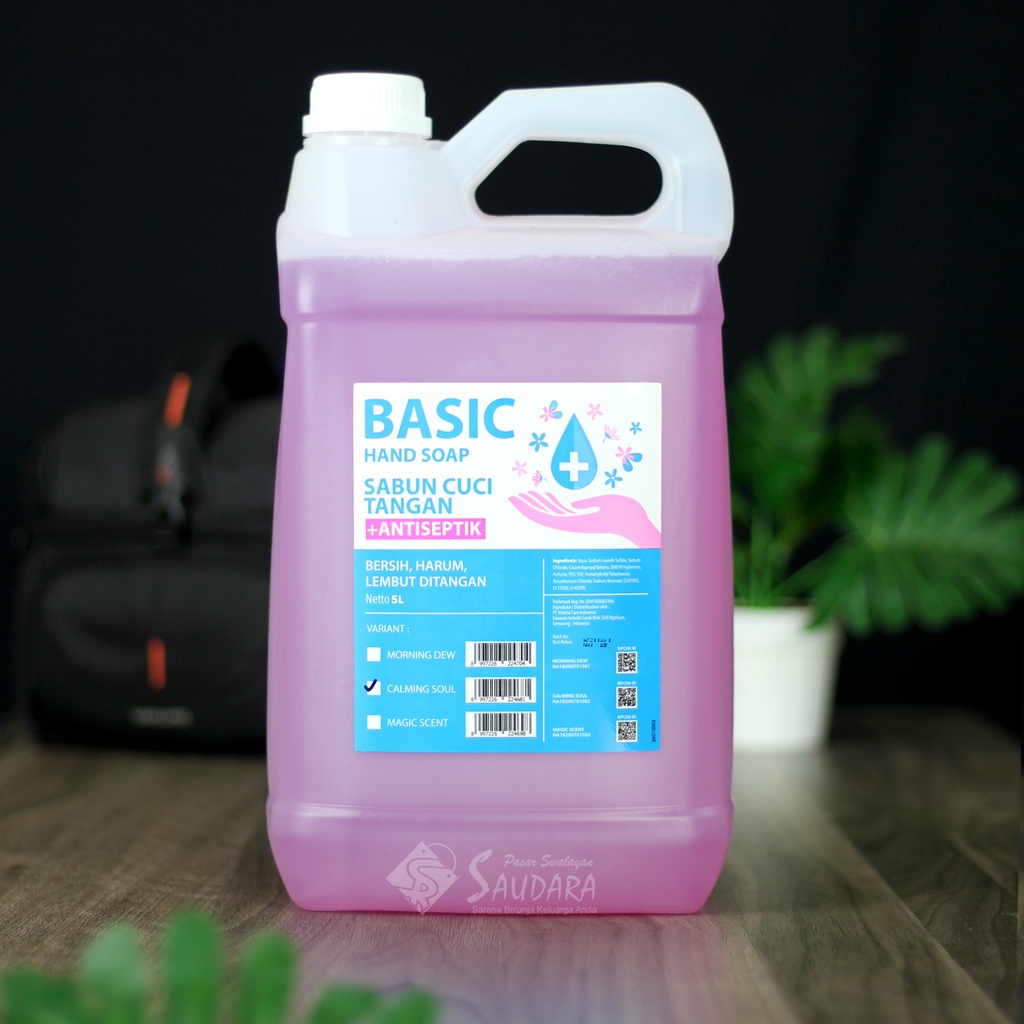 Basic Secret Clean Antiseptic Hand Soap - Sabun Cuci Tangan Anti Bakteri 5 Liter