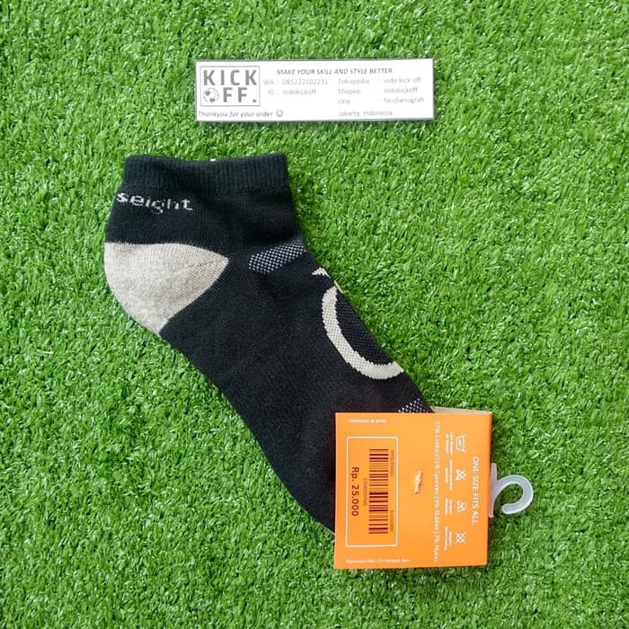 KAOS KAKI SEKOLAH/ KAOS KAKI OLAHRAGA ORTUSEIGHT RAPID SOCKS A - BLACK