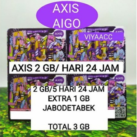 Voucher  Axis Kuota 2GB 5HR