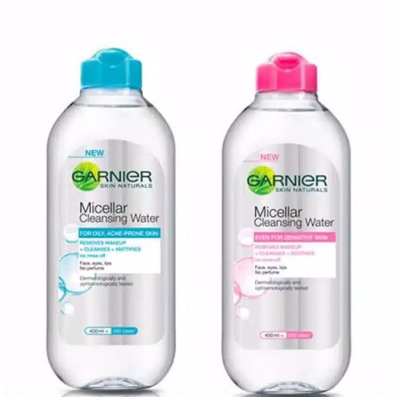 GARNIER MICELLAR WATER PINK BIRU 400ML SALICYLIC BHA