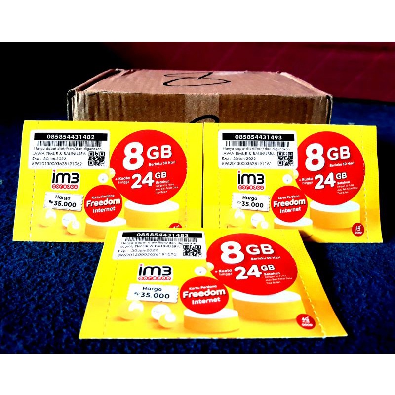 Kartu Perdana Indosat 8gb