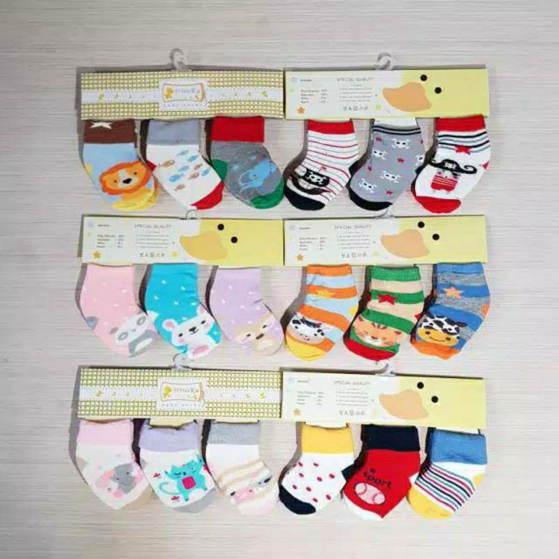 Kaos Kaki Bayi Winteku SNI (isi 3pcs) / Kaos Kaki 3in1 baby / Kaos kaki murah / Kaos Kaki Halus