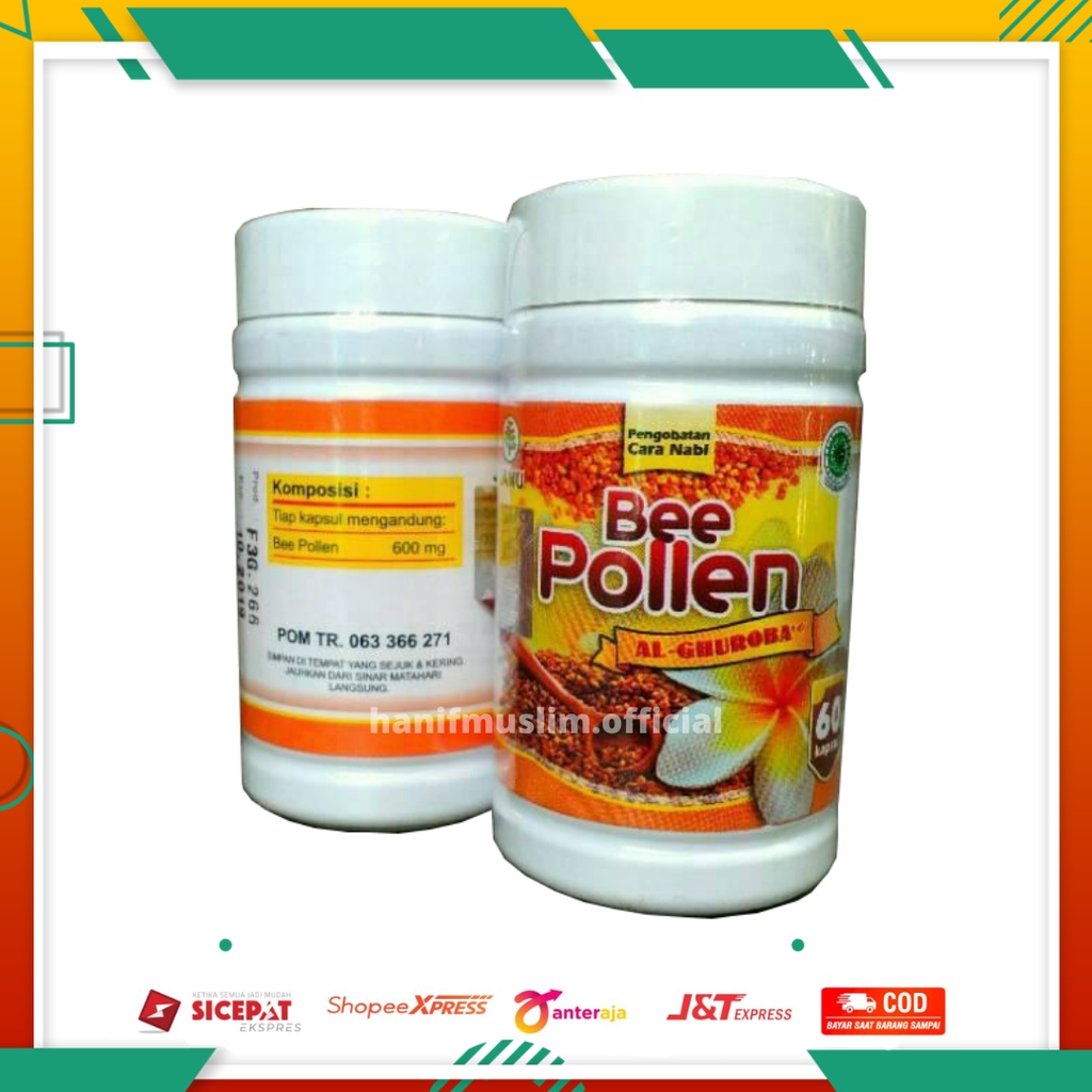 Kapsul Bee Pollen Al Ghuroba isi 60 Kapsul BeePollen POM TR