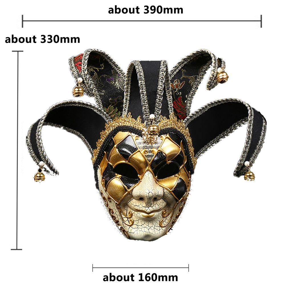 R-bunga Halloween Pesta Dicat Pertunjukan Cosplay Perlindungancarnivalitaly Venice Handmade Lukisan Retak Topeng