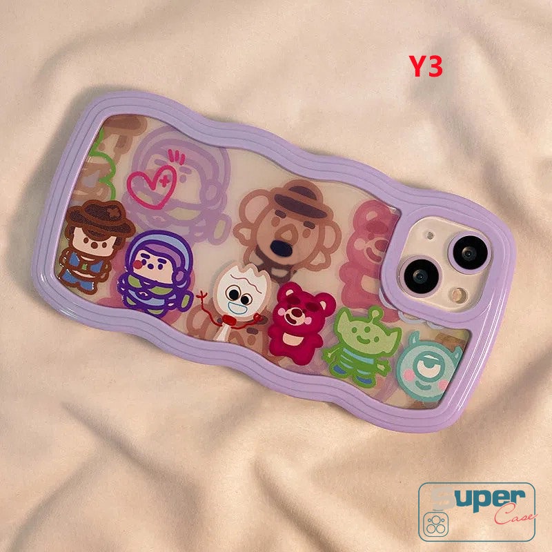 Untuk Redmi 12C 9 9A 10A A1+10C 10 9C NFC 9T Redmi Note10 9 8 11 10s 11s 9pro 9s 11pro+10Pro Max Plus Mi 11T Pro POCO X3 NFC M3 Kartun Disney Animals Soft TPU Case Wavy Edge