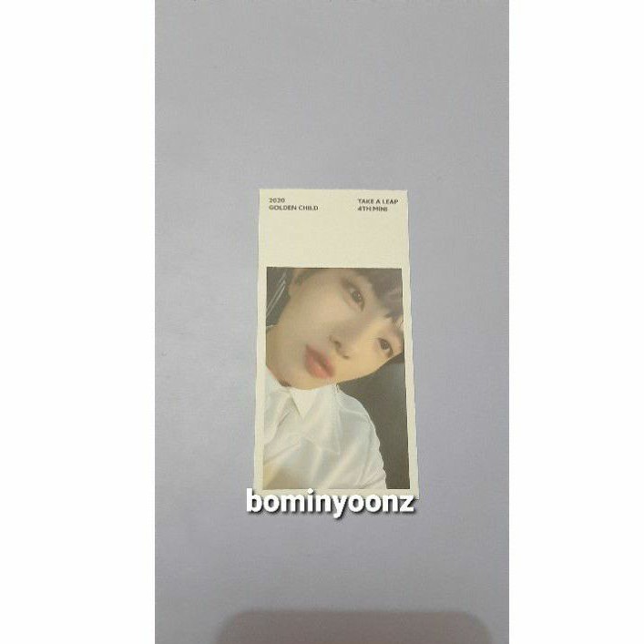 OFFICIAL SPECIAL CARD BOMIN TAKE A LEAP GOLDEN CHILD GOLCHA PHOTOCARD
