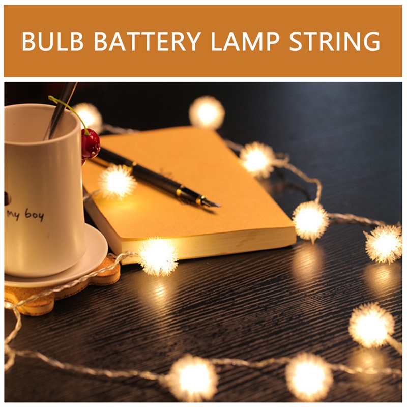 Tk Lampu String Led 1.5m / 2m Bentuk Bola Salju Dandelion Untuk Dekorasi Natal