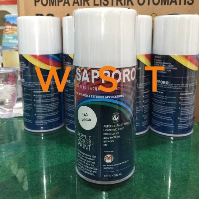 Cat Semprot Pilox Pylox Putih 740 White  SAPPORO