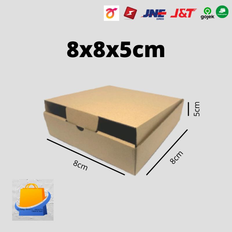 

kardus murah/karton /box packing ukuran 8x8x5 cm model kardus pizza
