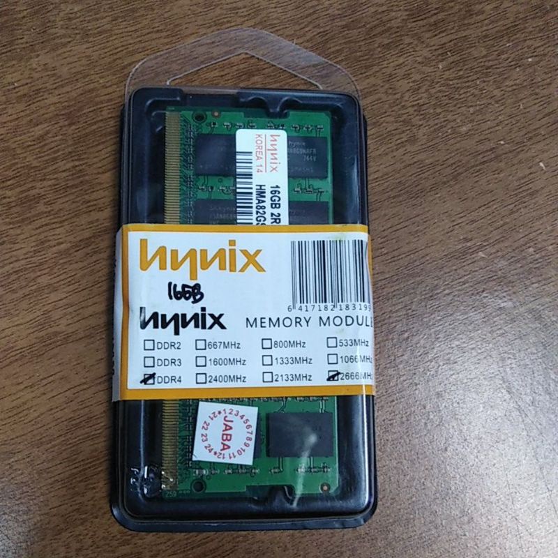 Hynix 16 gb 2666 Mhz DDR 4 Sodim
