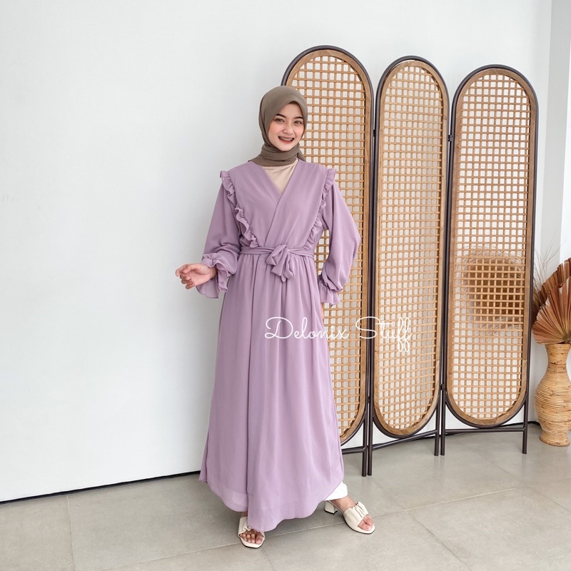 Long outer ceruty dress