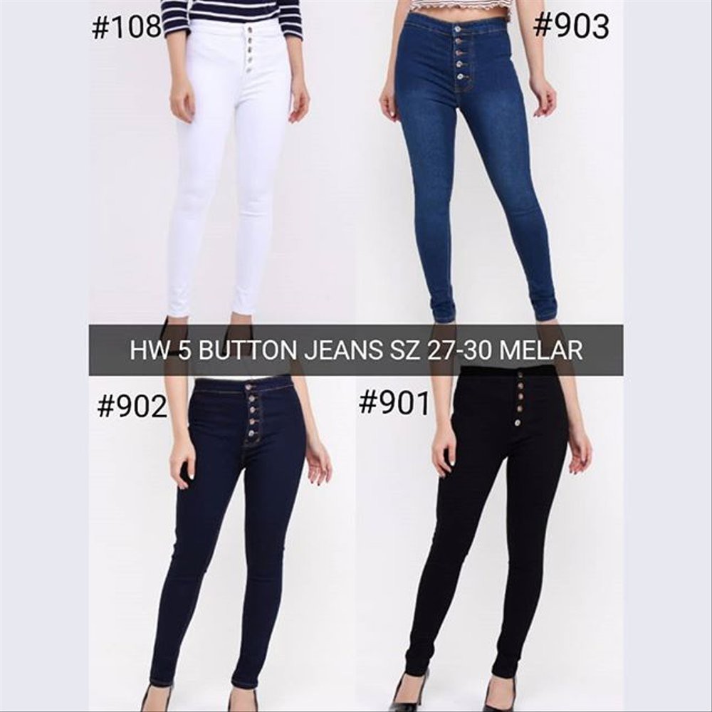 𝐊𝐈𝐑𝐀𝐍𝐈 Celana Highwaist Jeans Wanita Adjustable Non Stret Jeans Highwaist Korean Style