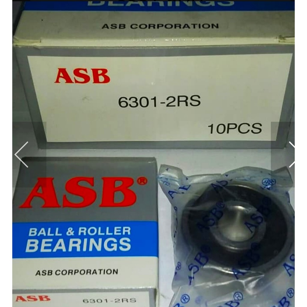 Laher 6301 RS ASB Bearing Lager Sepeda Motor Laker Roda Ban