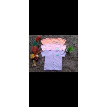 Baju Bayi Polos Lengan Pendek S M dan Jumbo/L  6pcs SNI-pendek Girl Jumbo