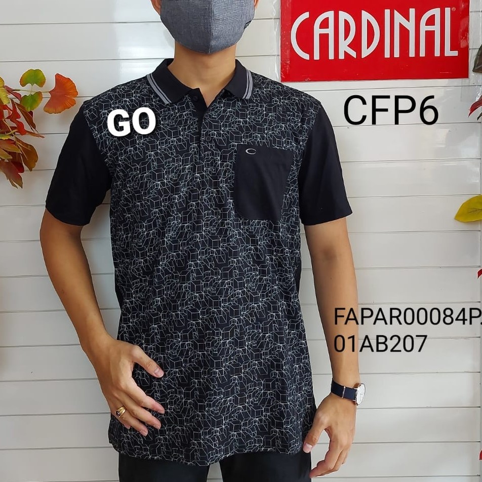 gof CFP CARDINAL FORMAL POLO-TSHIRT Pakaian Pria Atasan Kaos T-shirt Casual Original Lengan Pendek