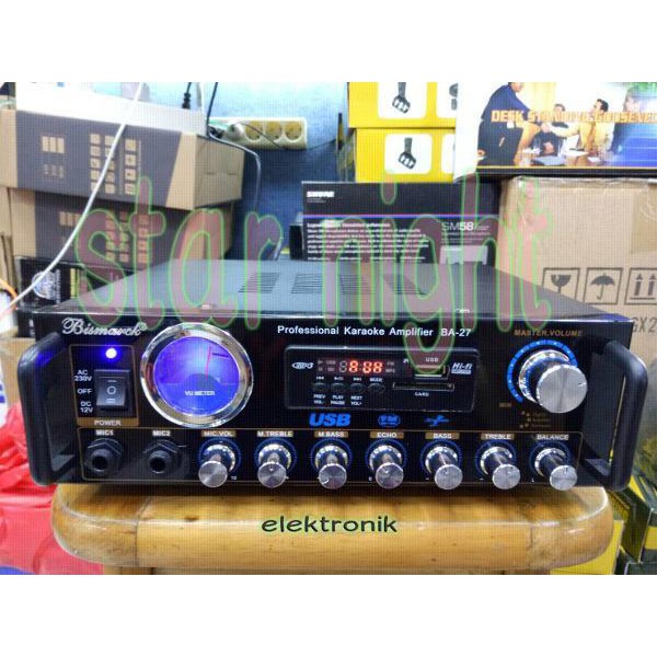 power amplifier karouke bismarck BA 27 usb original Murah
