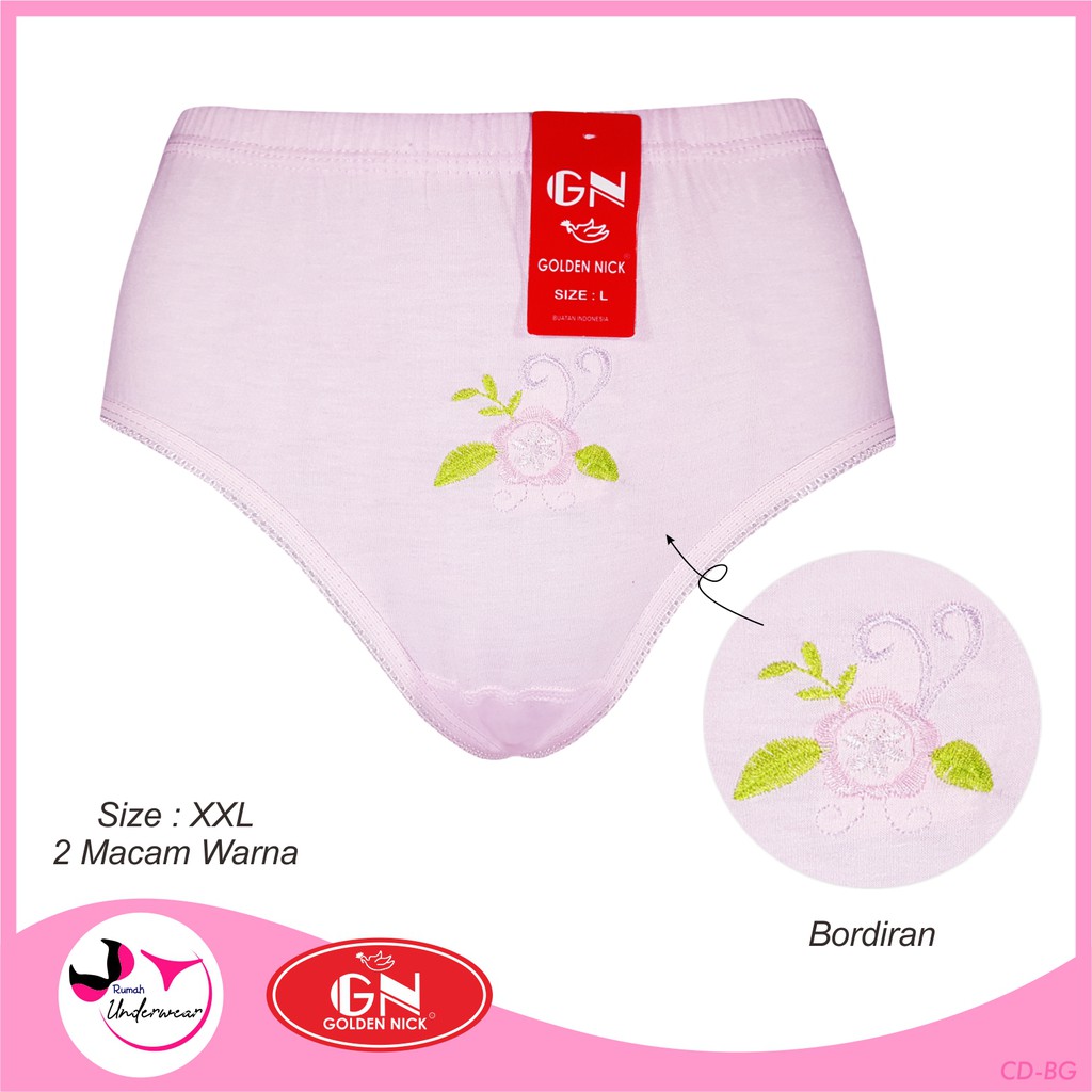 Celana Dalam Murah Bordir Golden Nick