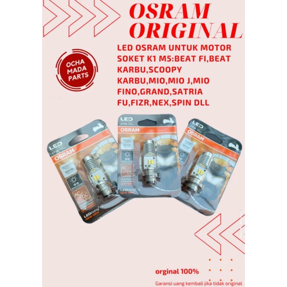 Lampu Led Osram Led Motor Led t19 Yamaha Mio grand beat scoopy nex xeon satria fu m5 Original Osram