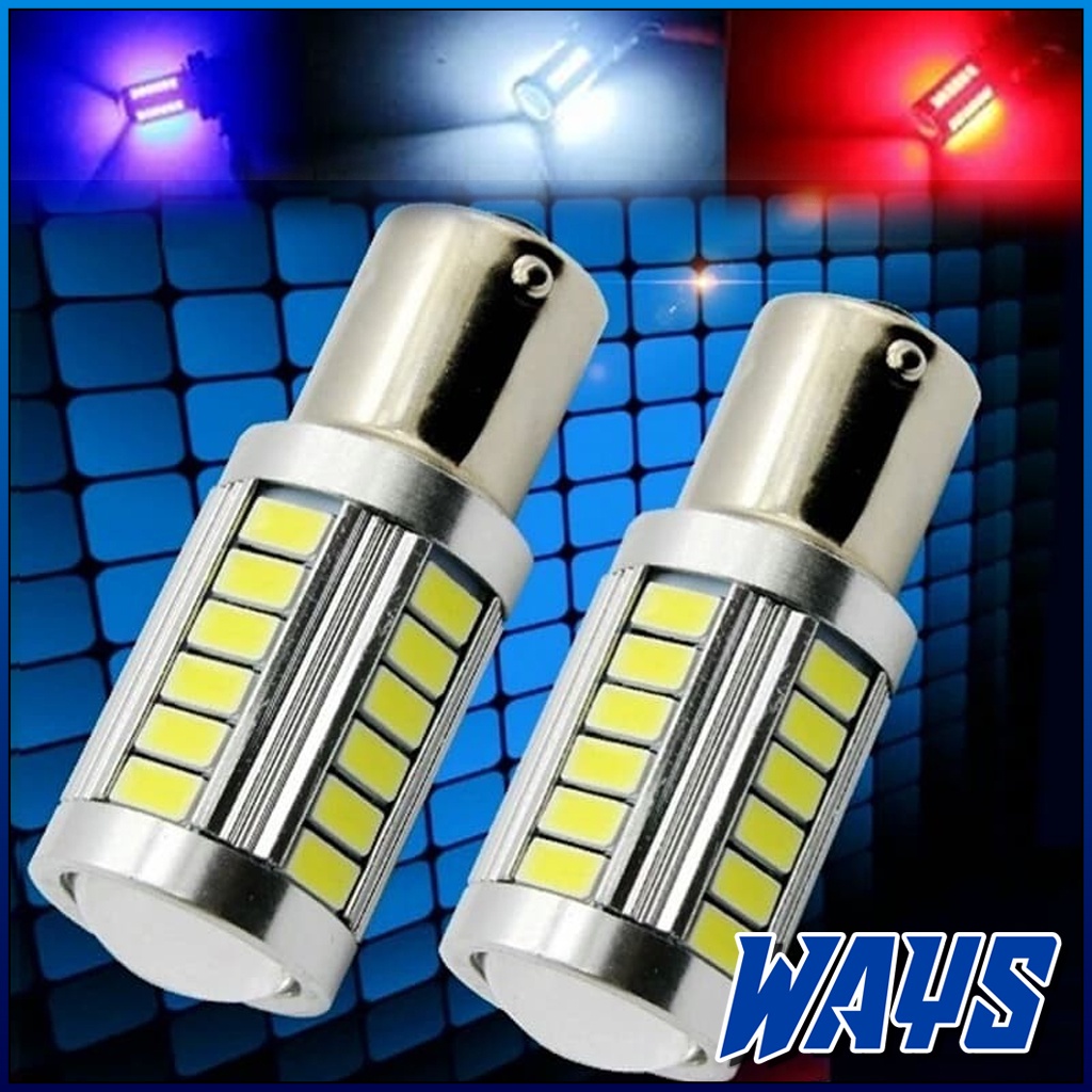 L052 | 33 LED Lampu Stop Rem Bayonet 1157 Mobil Motor Mio Beat Scoopy Fino Supra Jupiter Vixion GSX