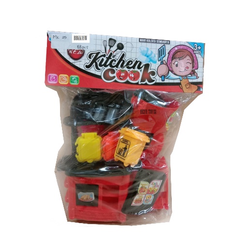 [MK25 / MK30] Mainan Anak Perempuan Set Masak Masakan - Kitchen Cook Dapur Kompor / Telur Mini / Spatula / Tong Sampah / Rice Cooker