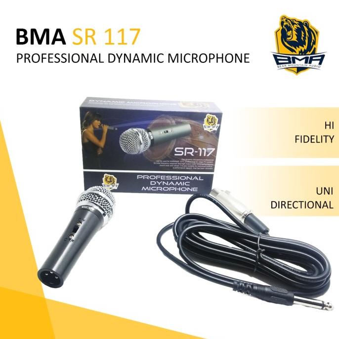 BMA SR117 Professional Dynamic Microphone / Mic Cable / Kabel