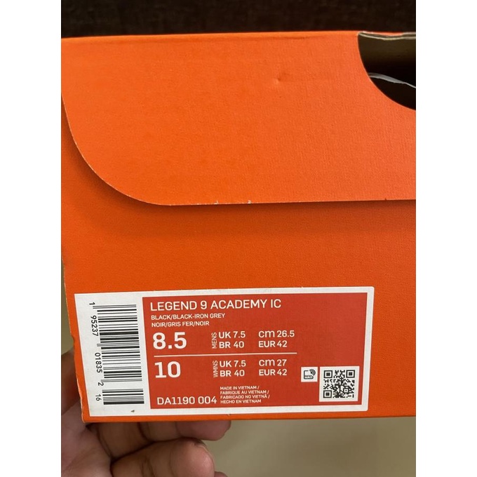 Termurah Sepatu Futsal Nike Tiempo Legend Academy 9 Ic Black Blue Bnib