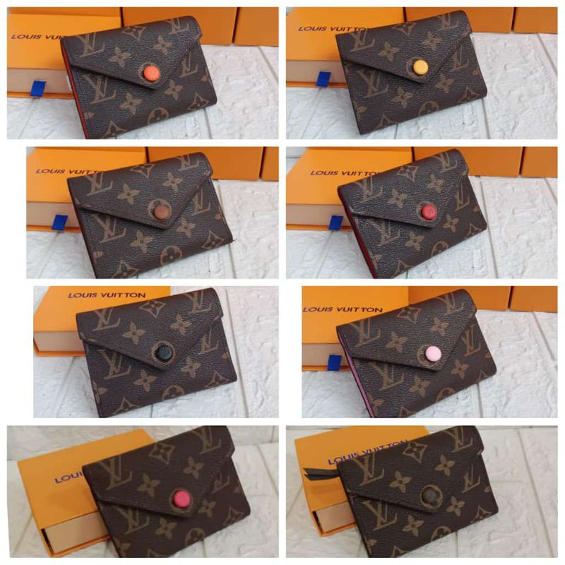 Dompet lv emili pendek free box,fashion dompet LV lipar