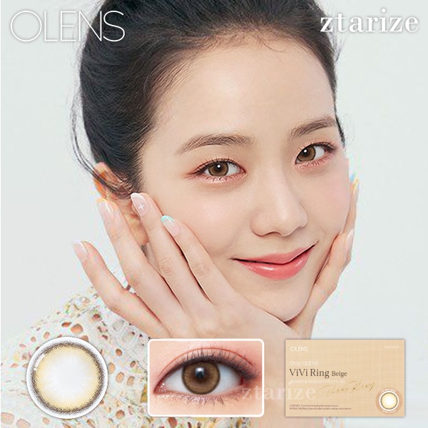 Jual Ztarize Ready Stock Olens Vivi Ring Beige Month Soft Contact Lens Pair Olens X