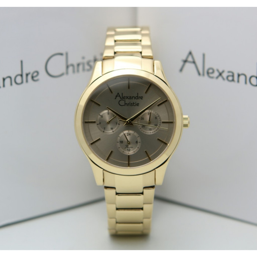 Alexandre Christie AC2915 Original Jam Tangan Wanita Gold