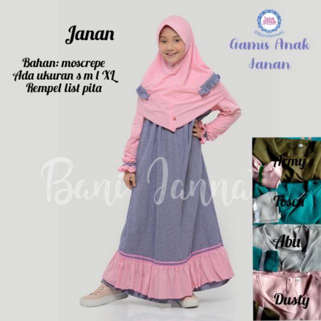 best seller GAMIS ANAK SATU SET JILBAB