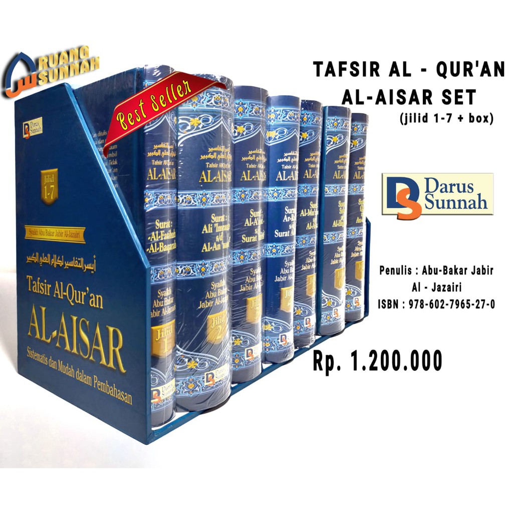 Tafsir Al-Quran Al Aisar 1 Set Lengkap Bonus Box - Darus Sunnah Original