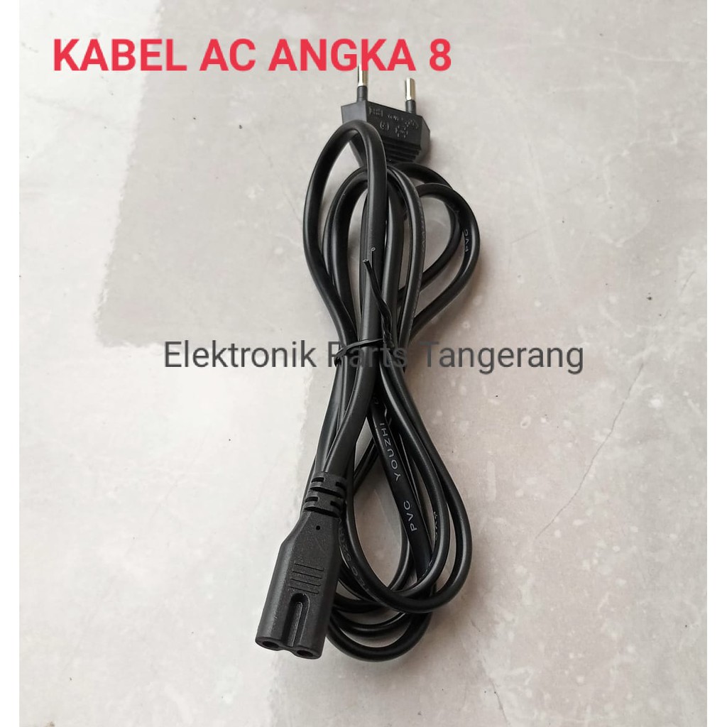 KABEL AC ANGKA 8 (1,5 METER) KABEL COLOKAN LISTRIK KABEL LISTRIK COLOKAN LISTRIK KABEL AUDIO KABEL