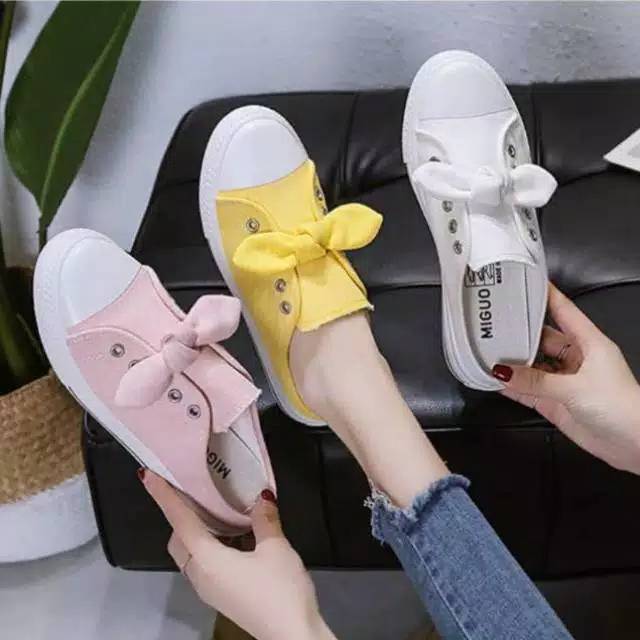 Sale Sepatu Sandal Slip On Pita AWE17 Wanita