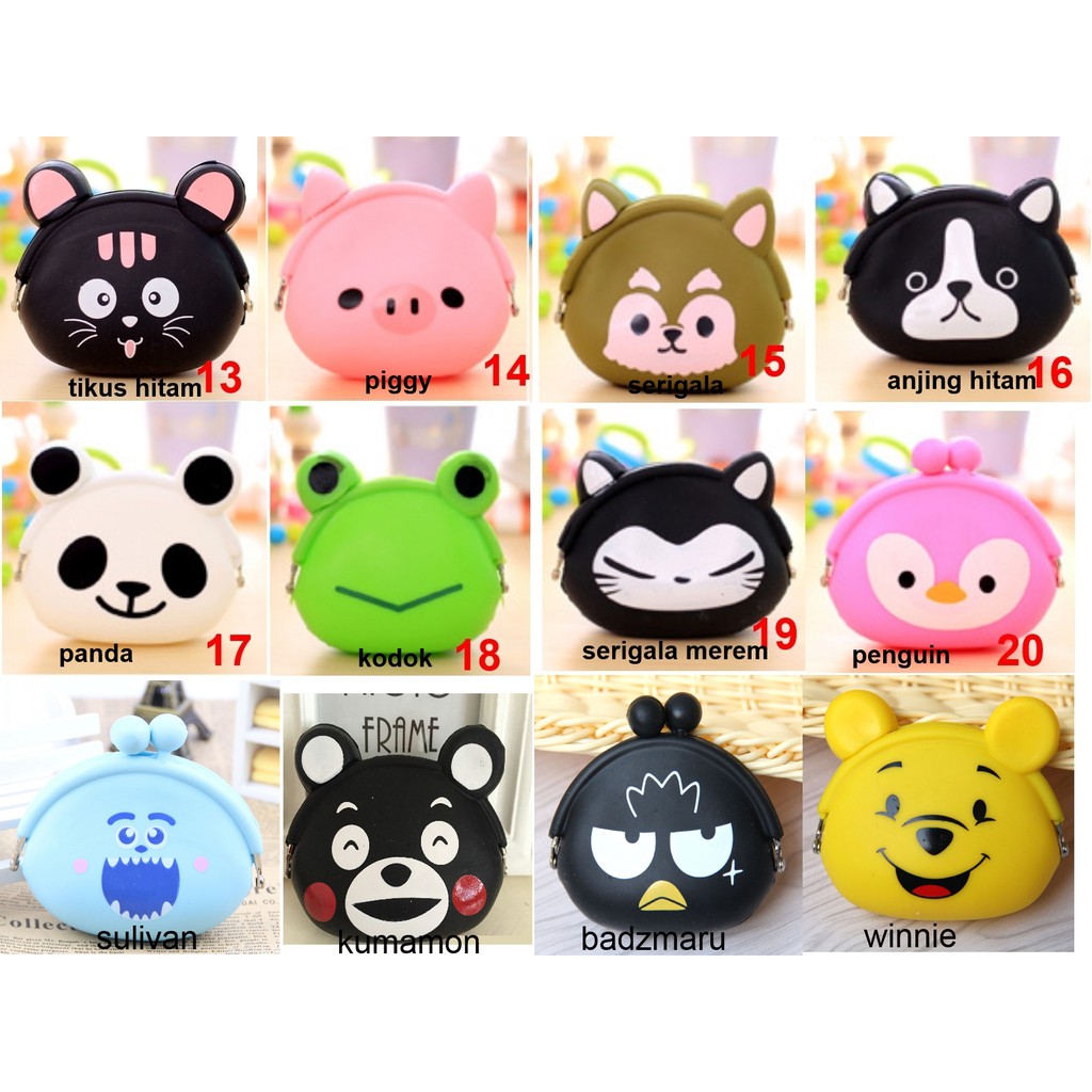 lovelygubuk dompet koin dompet silikon dompet lucu lovelygubuk dompet koin dompet silikon dompet lucu