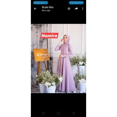 gamis brokat terbaru / gamis brokat murah