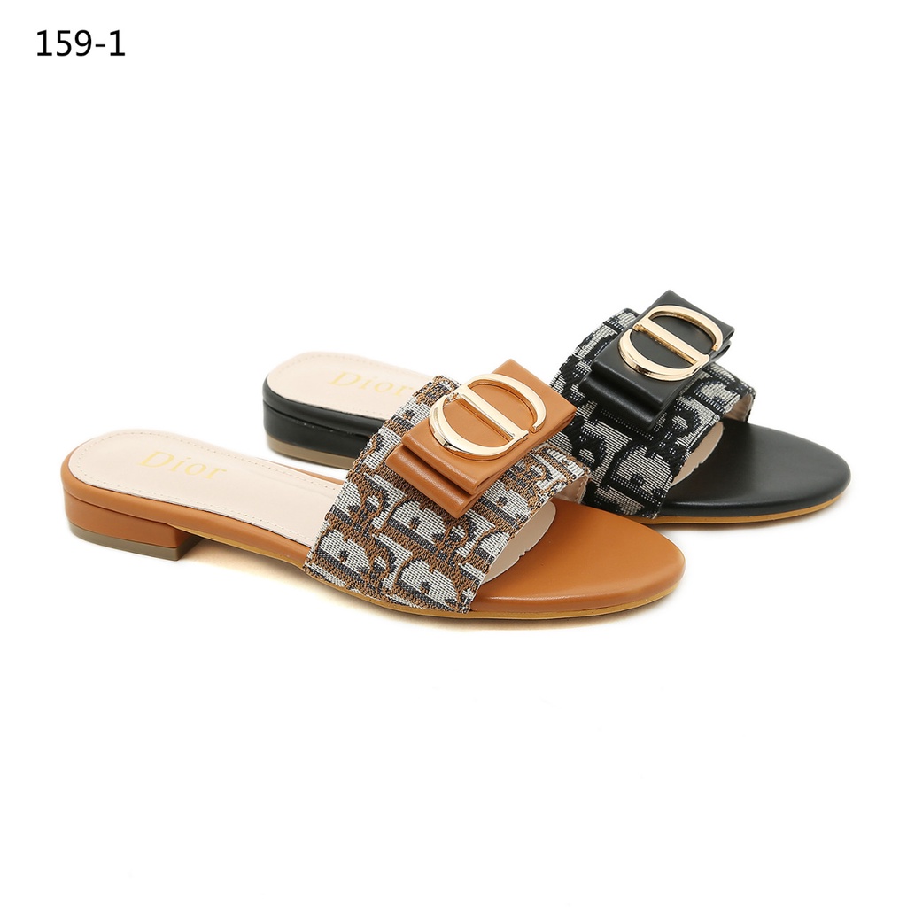 DR Oblique Logo D Heel Sandals #159-1