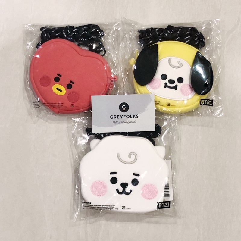 [READY STOCK] BTS BT21 Coin Pouch Line Friends OFFICIAL