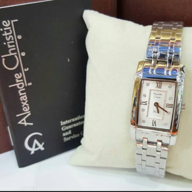 Jam Tangan Alexandre Christie AC2576 Wanita Original Silver