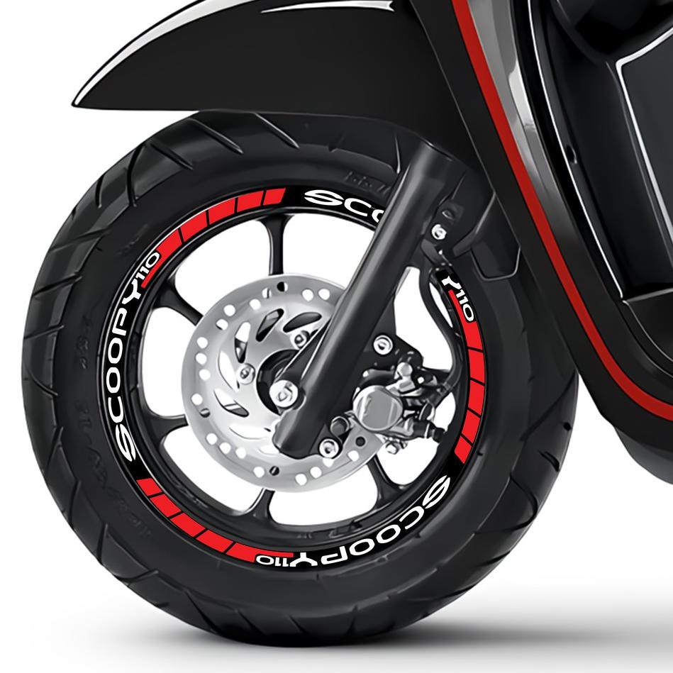 Ny Stiker Velg Sticker Velek Scoopy Black 2 Jual Shopee Indonesia