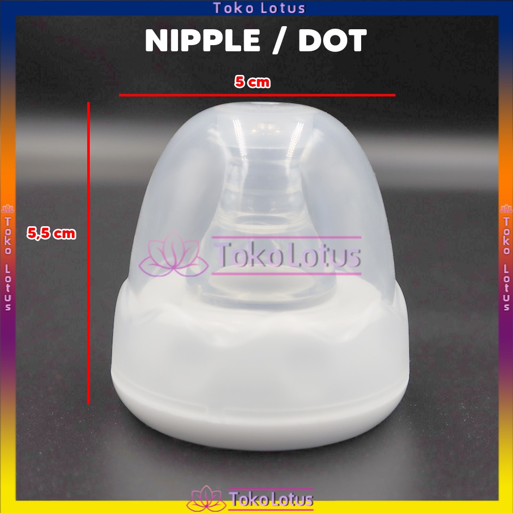 [BISA COD] Nipple Bottle Valve dan Diafragma  Botol Minum Anak Polos Transparan DOT bayi menyusui