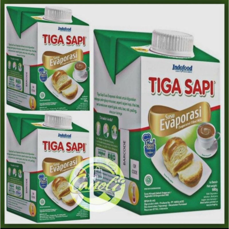 susu evaporasi tiga sapi 500gr