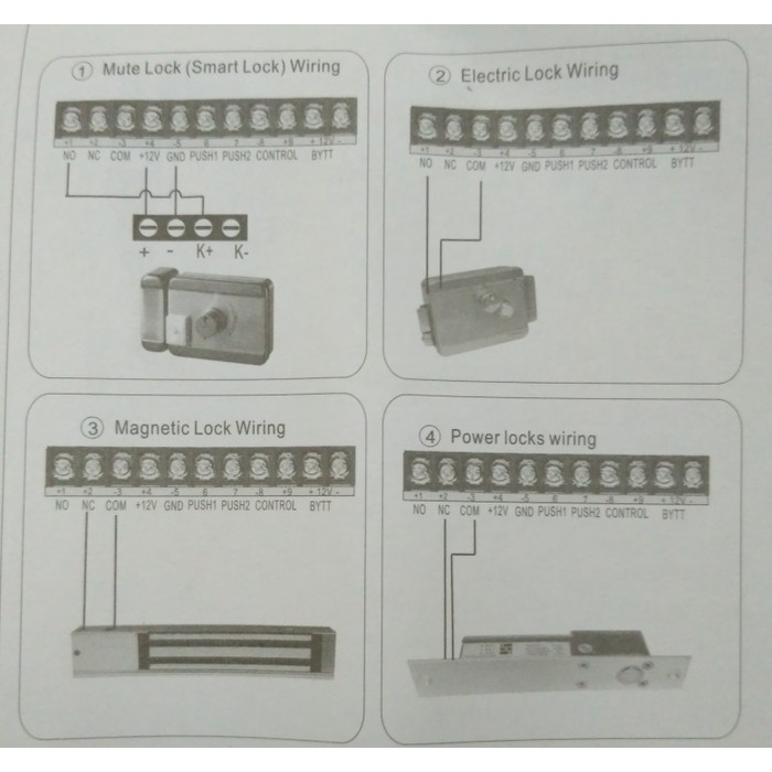 Murah PCB only power supply 12v 5a electric lock aki battery rfid control