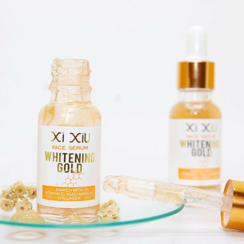 xi xiu Face serum whitening Gold