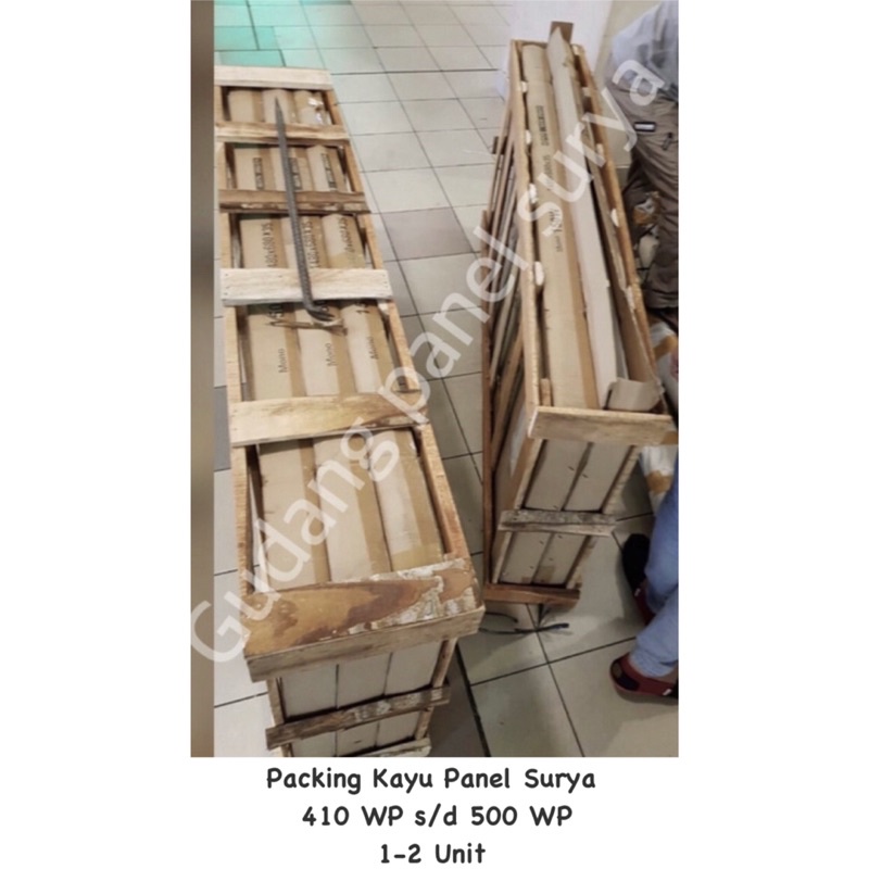 Packing Kayu Panel Surya 410WP s/d 550WP