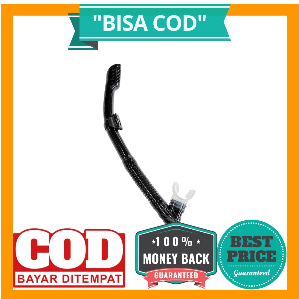 BISA COD TOOKE Selang Snorkel Scuba Diving - M8018 - Black