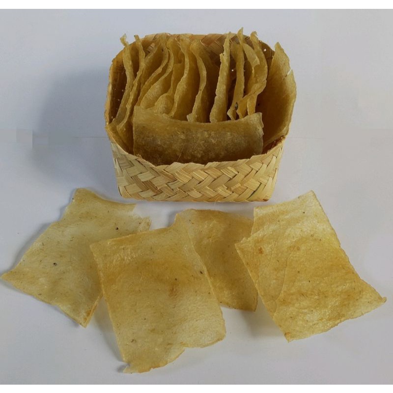 

Krupuk puli mentah / Krupuk beras