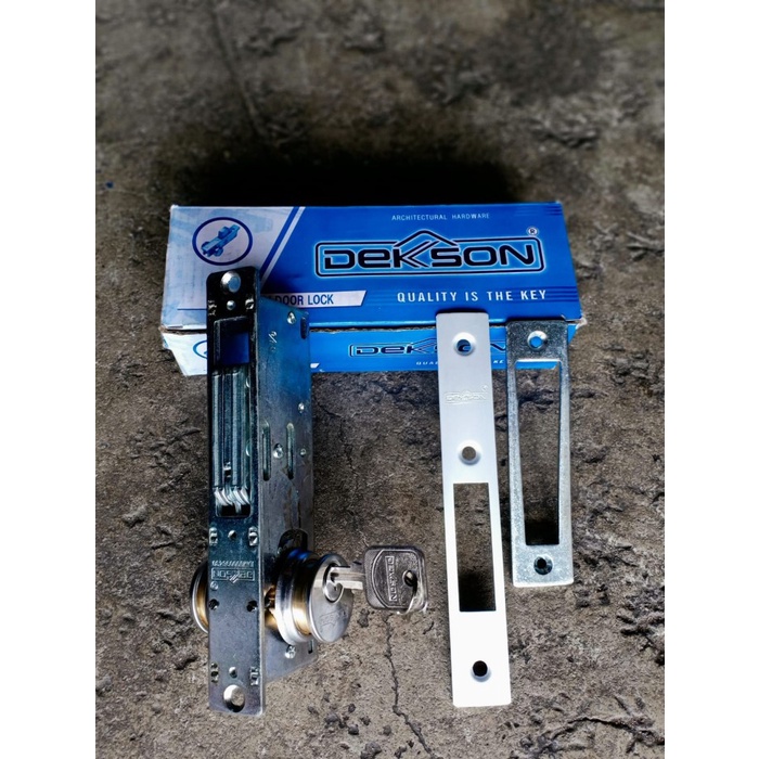 KUNCI PINTU ALUMUNIUM KEY SILINDER BULAT DEKSON 8128 ALUMINIUM ASLI