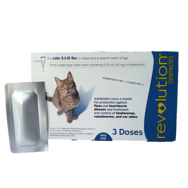 revolution cat adult 1tube obat tetes kutu kucing 0.75ml