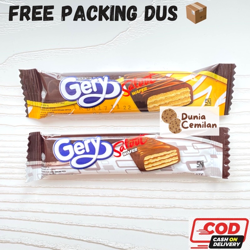 [TERMURAH!] Gery Saluut Coklat Kecil SATUAN 7.5gr - Wafer Gery Salut Chocolate/ Choco Hazelnut